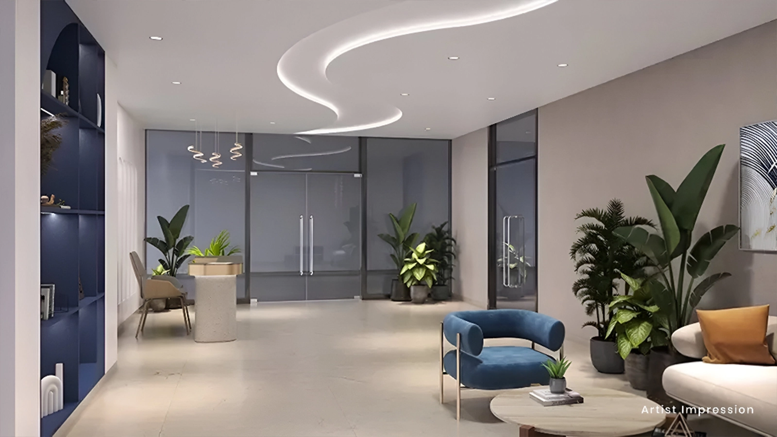Mahindra New Haven Hosur Road Bangalore lobby